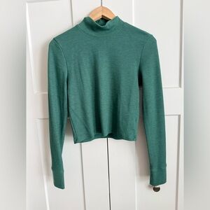 American Eagle Waffle Knit Cropped Turtle Neck